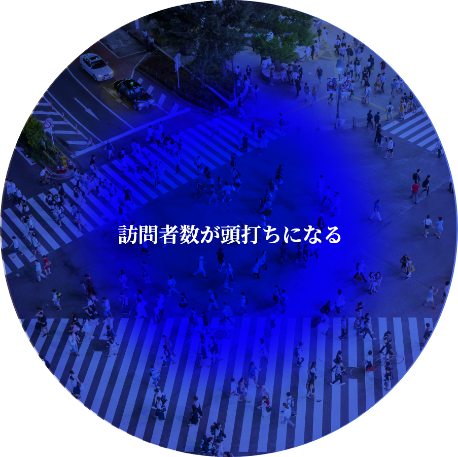 訪問者数が頭打ちになる